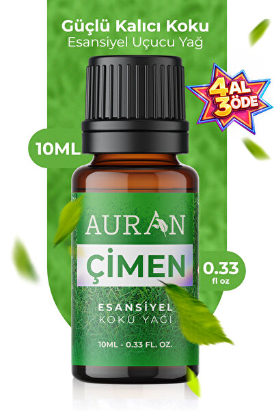 AURAN Çimen Esansiyel Uçucu Koku Yağı Buhurdanlık Yağı Difüzör Esansı Hobi Es...