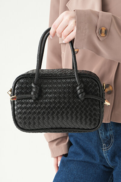 Rays Μαύρο πλεκτό Τσάντα ώμου 9228