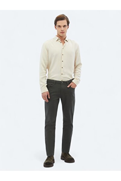 Kip Haki Dokuma Slim Fit Casual Бавовняні штани