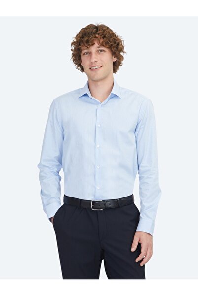 Kip Синя сорочка класичного крою з 100% бавовни