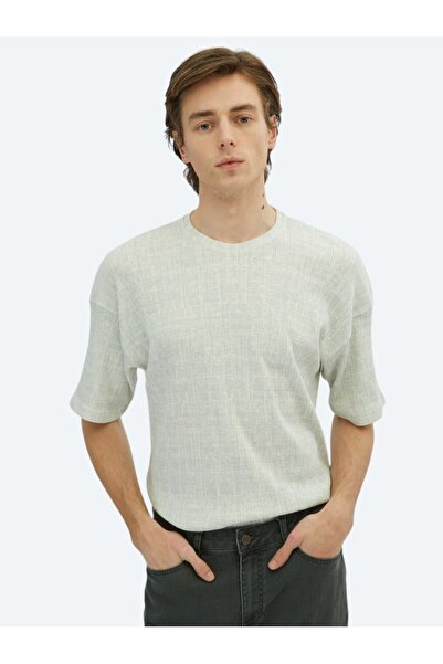 Kip Μπλουζάκι από βαμβακερό μείγμα με ανοιχτόχρωμο χακί στάμπα