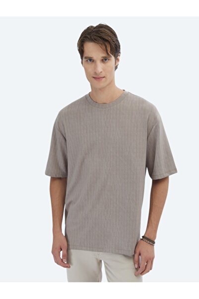 Kip المنك منقوشة طاقم الرقبة تي شيرت