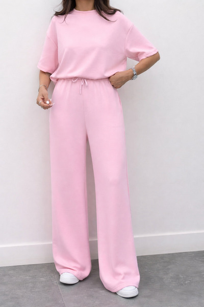 Mogi Butik Γυναικείο Modal υφασμάτινο κοντομάνικο αθλητικό σετ 3081