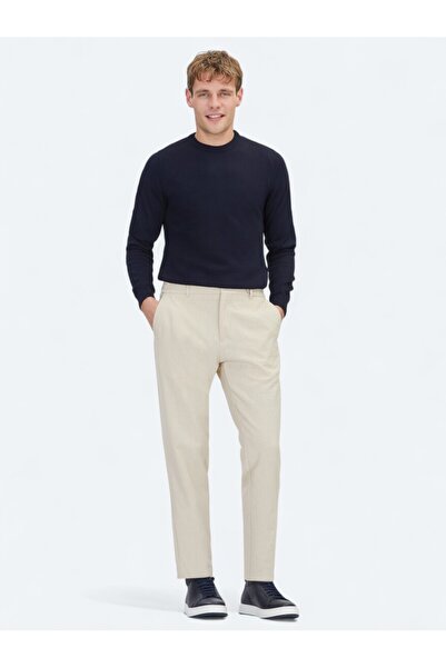 Kip Pantaloni casual Jogging Fit țesuți bej