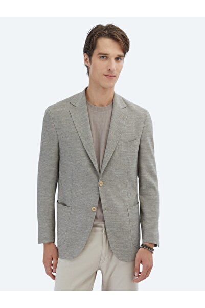 Kip سترة بنية منقوشة حديثة