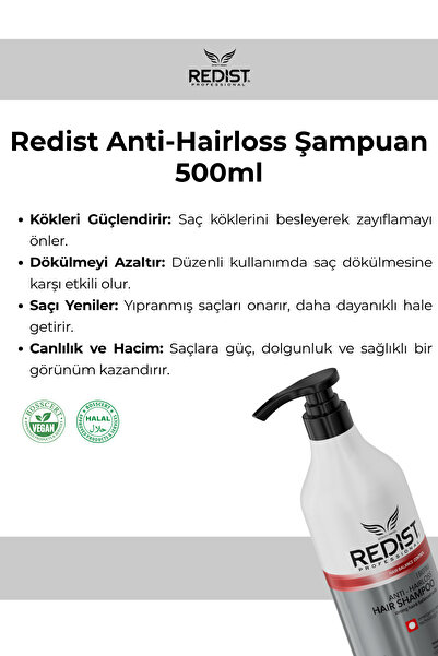 Redist Saç Dökülme Engelleyici Koruma Şampuanı 500 ml