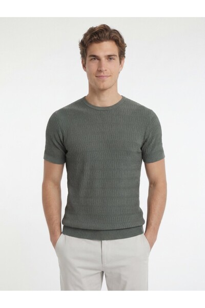 Kip Хакі велосипедна комірчаста трикотажна кофта