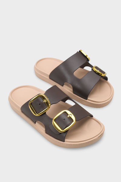 Capone Outfitters كلاريتا إيفا دبل بإبزيم للنساء شبشب