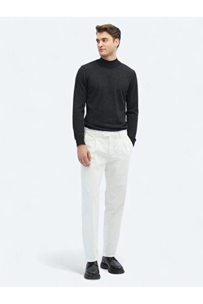 Kip Екрю тканий вільний крій вельветові штани з бавовняною сумішшю