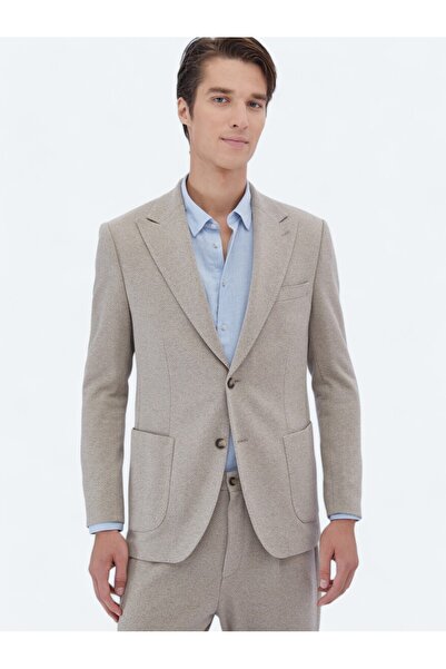 Kip Сучасний фасон, бежевий візерунок, бавовняна суміш, трикотажний костюм