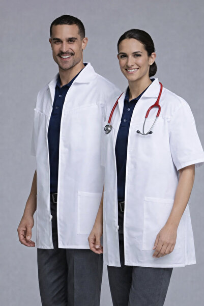 Cherokee 1373 Halat unisex pentru doctor/asistentă cu fermoar, pentru bărbați...