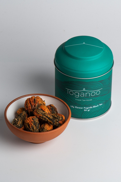 Toganoo Lily Flower Pagoda Lilyum Çiçeği Siyah Çayı 50 gr