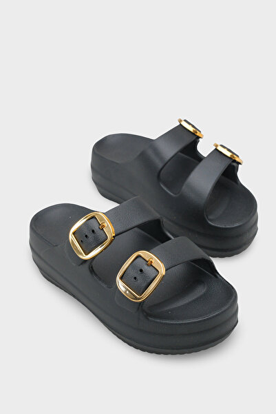 Capone Outfitters نيكي إيفا دبل بإبزيم فلود سول للنساء شبشب