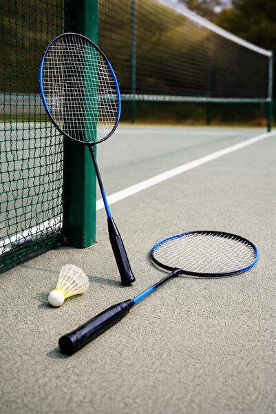 hn sport Badminton Raketi Set 2 Raket 1 Top Çantalı