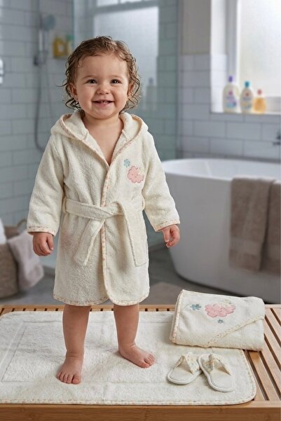 Cherub Baby طقم منشفة ورداء حمام عضوي للأطفال حديثي الولادة من أيبالام - هدية...