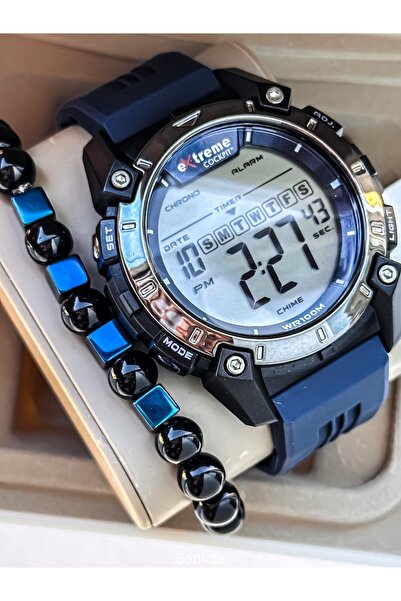 Cockpit ساعة يد رجالية رقمية مع سوار، مقاومة للماء حتى 10 ATM، مناسبة للاستخد...