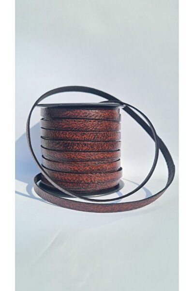 Nemma Deri Deri Biye Sırım 5 mm Antik Seri (15 Metre) Hakiki Deri
