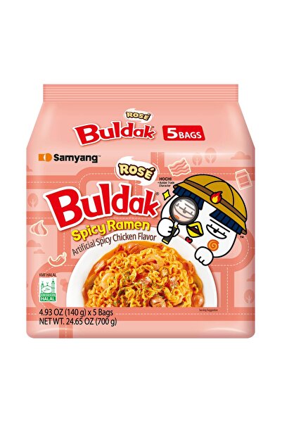 SAMYANG Buldak Hot Chicken Rose Flavor Ramen Noodle 5 Pieces x 140g