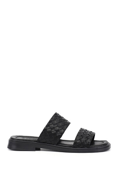 GÖNDERİ(R) Curea dublă neagră pentru femei Daily papuci