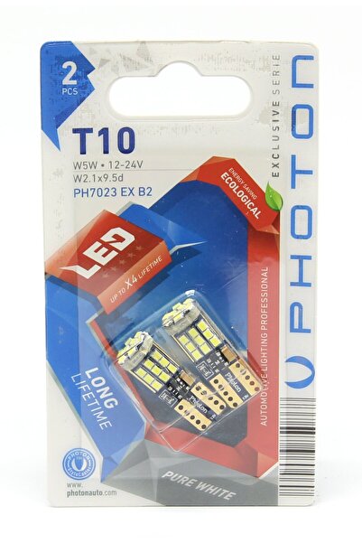 Photon T10 W5W 12-24V Led Exclusive Serisi 2 Li  uyumlu    Blister