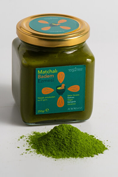 Toganoo Matchalı Badem Ezmesi Glutensiz Vegan
