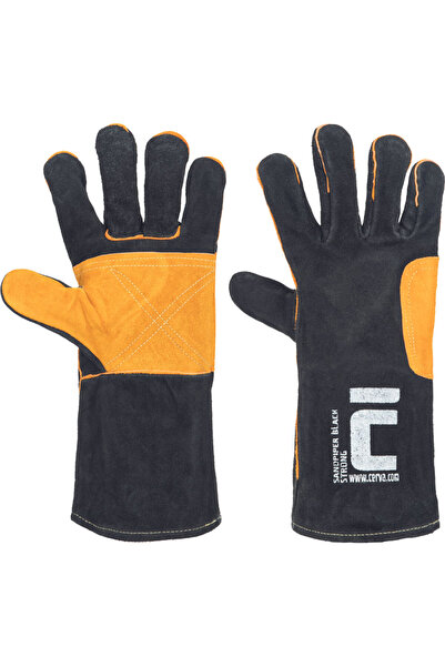 CERVA Sandpiper Deri Eldiven - Siyah