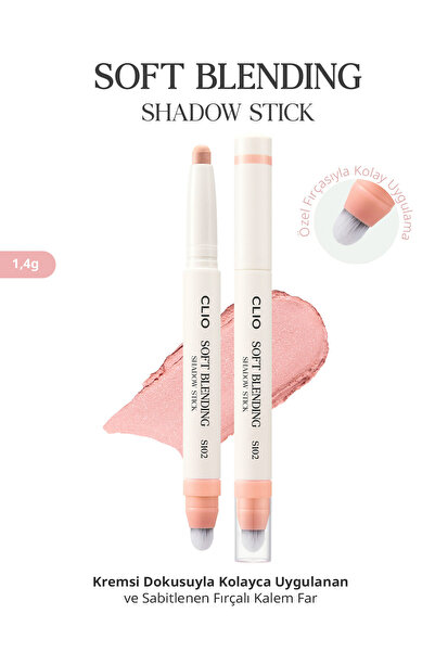 CLIO Kremsi, Kolayca Uygulanan ve Sabitlenen Fırçalı Kalem Far Soft Blending ...