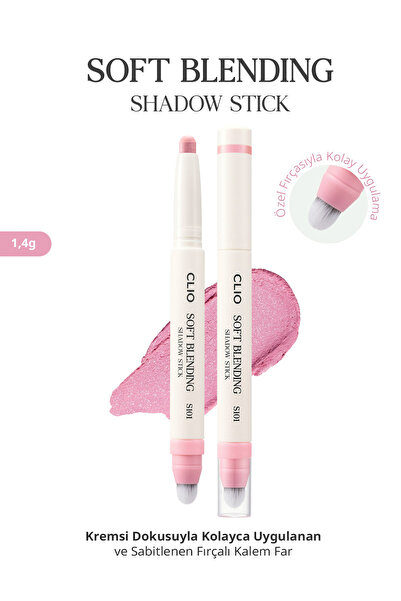 CLIO Kremsi, Kolayca Uygulanan ve Sabitlenen Fırçalı Kalem Far Soft Blending ...