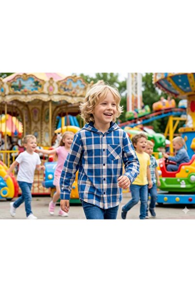 Hilal Akıncı Kids Erkek Çocuk Kapüşonlu Gömlek