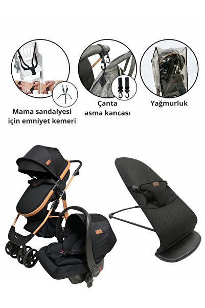 BEBEGOLD Travel Sistem Bebek Arabası / Ana Kucağı / Yağmurluk Set