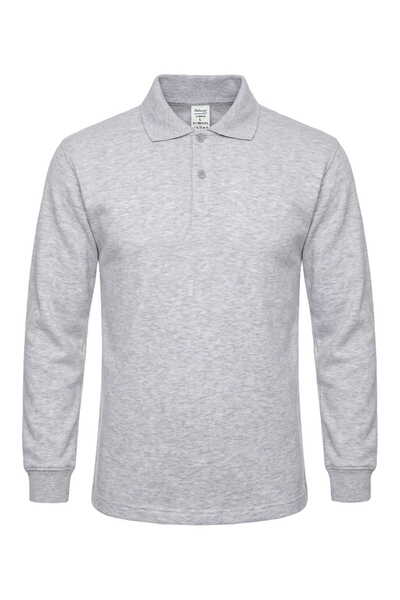RELAXIA Polo Neck Sweatshirt Men's Melange