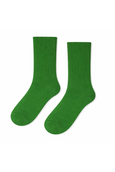 CARNAVAL SOCKS Șosete sport colorate fără model verde uni