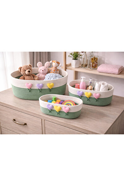 Generic Baby storage basket set – Stylish and practical organization, 3 piece...