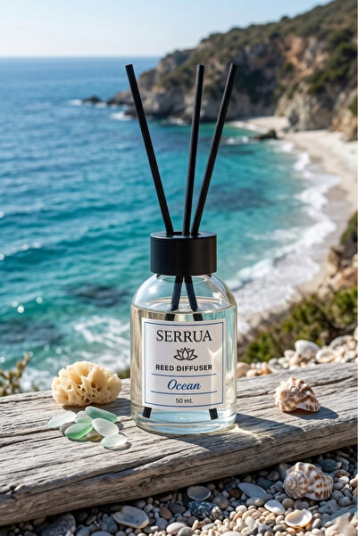 Serrua Okyanus Çubuklu Oda Kokusu Bambu Kokusu Ocean Reed Diffuser 50ml