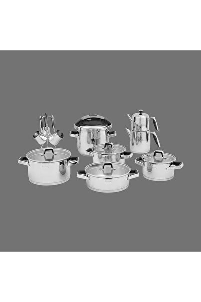 Pierre Cardin Pierre Cardin New Mars Gray 18-Piece Cookware Set