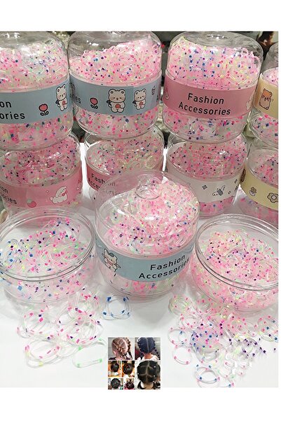 NEW HİLL مشبك مطاطي شبكي ملون شفاف عالي الجودة، كبير وصغير الحجم، في صندوق، 4...