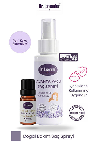 Dr.Lavender Lavanta Yağlı Saç Spreyi & Lavanta Yağı Çocuklar Için Uygun Kullanım
