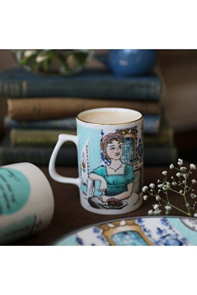 Somnia Edebiyatın Ilham Veren Kadınları- Jane Austen Porselen Kupa