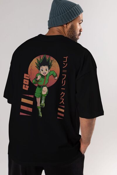 Ankhises Gon Freecss HUNTER X HUNTER 2 Anime Leđa Štampano Crna Oversize kroj...