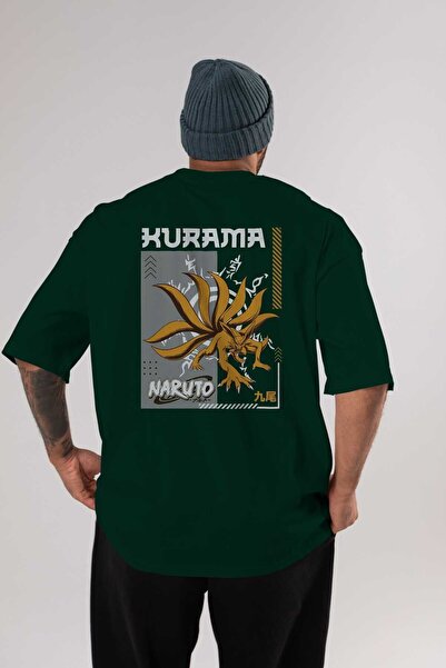 Ankhises Okrugla kragna T-shirt са Oversize kroj изрезом и Štampano Курама на...