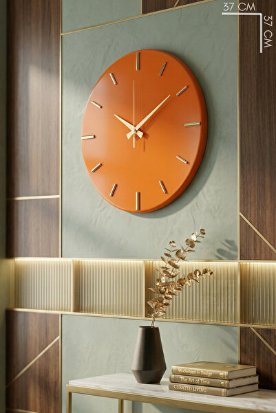 Sada Model Modern, Decorative, Metal, Mirrored, Silent Mite Mechanism Wall Clock (40cm)