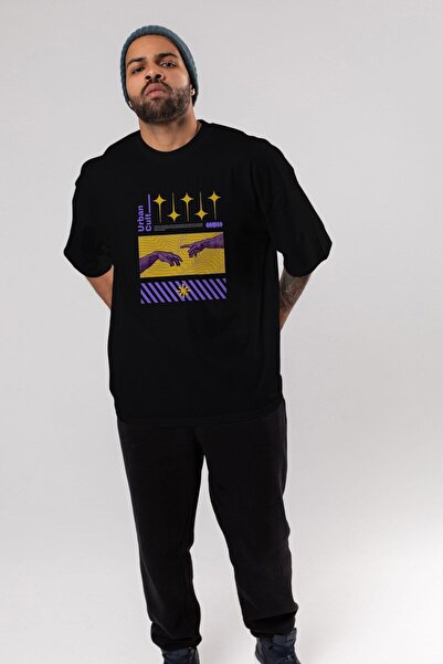 Ankhises Урбан култ, црна, Oversize kroj T-shirt, унисекс, мушкарци и жене , ...