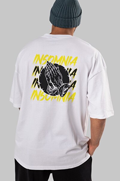 Ankhises Bela Oversize kroj T-shirt - Insomnia Streetwear, Unisex Muškarci Že...
