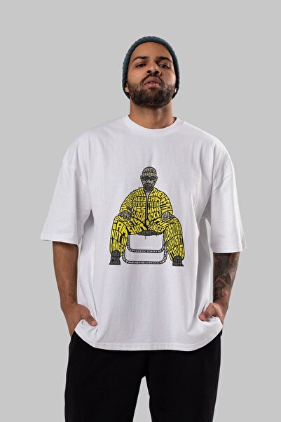Ankhises I Am The Danger Front Štampano Bela Oversize kroj T-shirt Unisex Muš...
