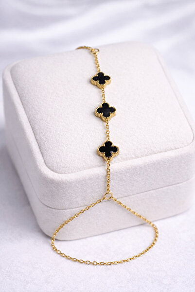 Craftique سوار شاهميران نسائي من النحاس الأسود مرصع بحجر الزركون موديل Y بالل...