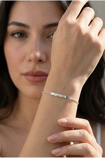 saramary 925 Ayar Orjinal Gümüş Kişiye Özel İsimli veya Tarihli (1,1mm Kalınl...