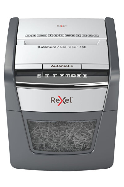 Rexel Distrugător automat de documente Optimum Autofeed 45x, cu tăiere transv...