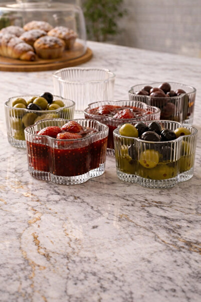 Maloria Çiçek Şekilli Kase Seti | 230ml - 6'lı