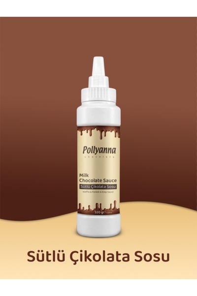 Pollyanna Sütlü Çikolata Sos 320 Gr - Waffle & Pankek & Krep & Tatlı Sosu