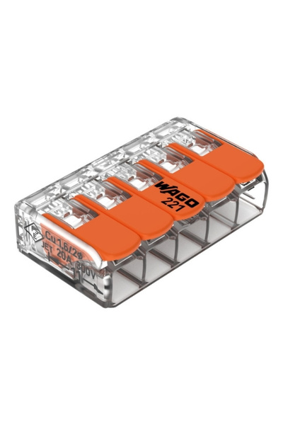 WAGO 221-415 Buat Ve Çok Amaçlı Klemens 10 Adet